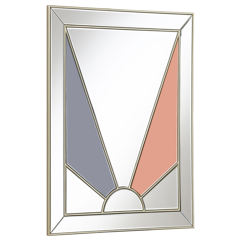 Champagne/light Grey And Multi Tone Wall Mirror 962909