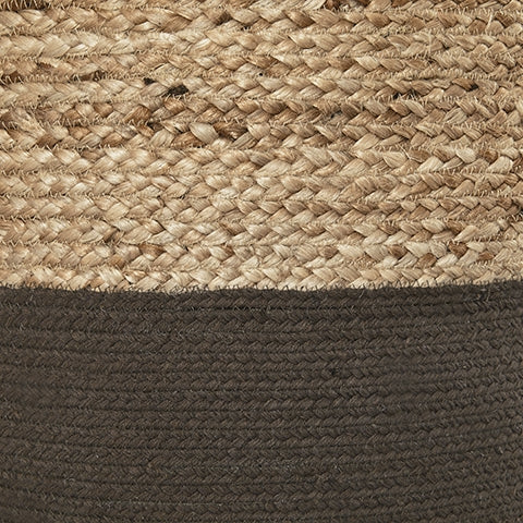 Sweed Valley Natural/charcoal Pouf