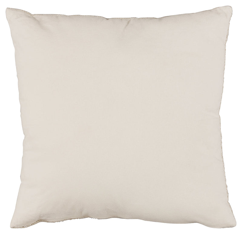 Budrey Tan/white Pillow (Set Of 4)