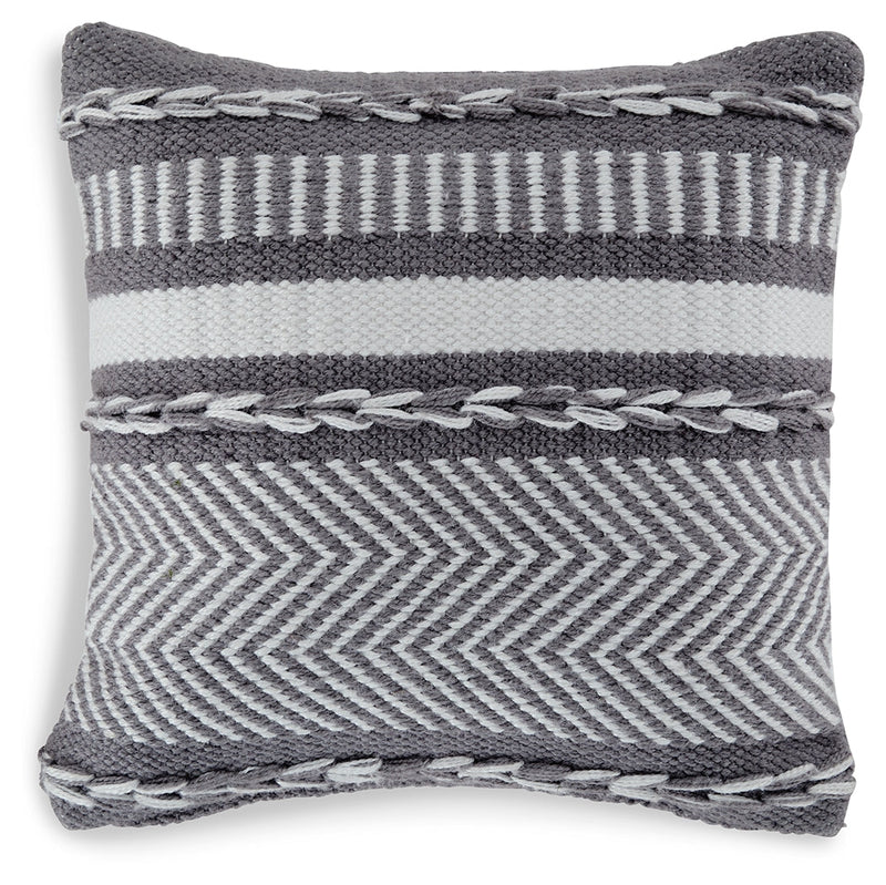 Yarnley Gray/white Pillow (Set Of 4)