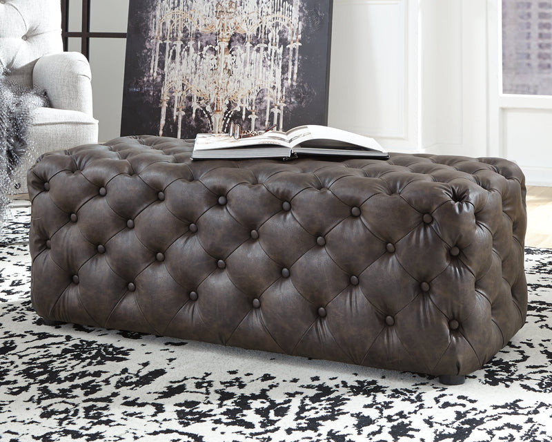 Lister Brown Accent Ottoman
