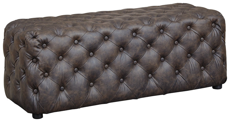 Lister Brown Accent Ottoman