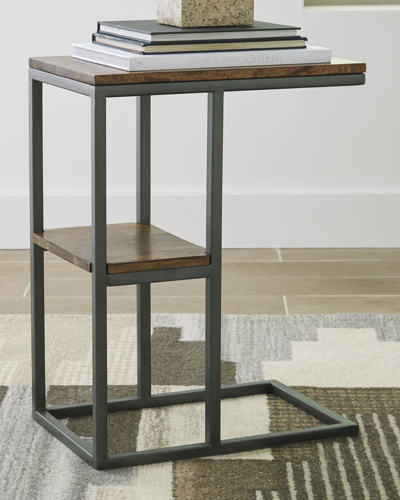 Forestmin Natural/black Accent Table