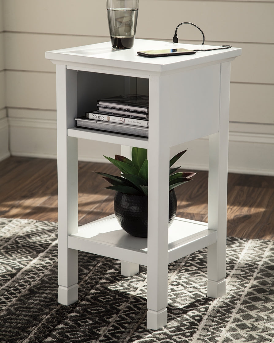 Marnville White Accent Table