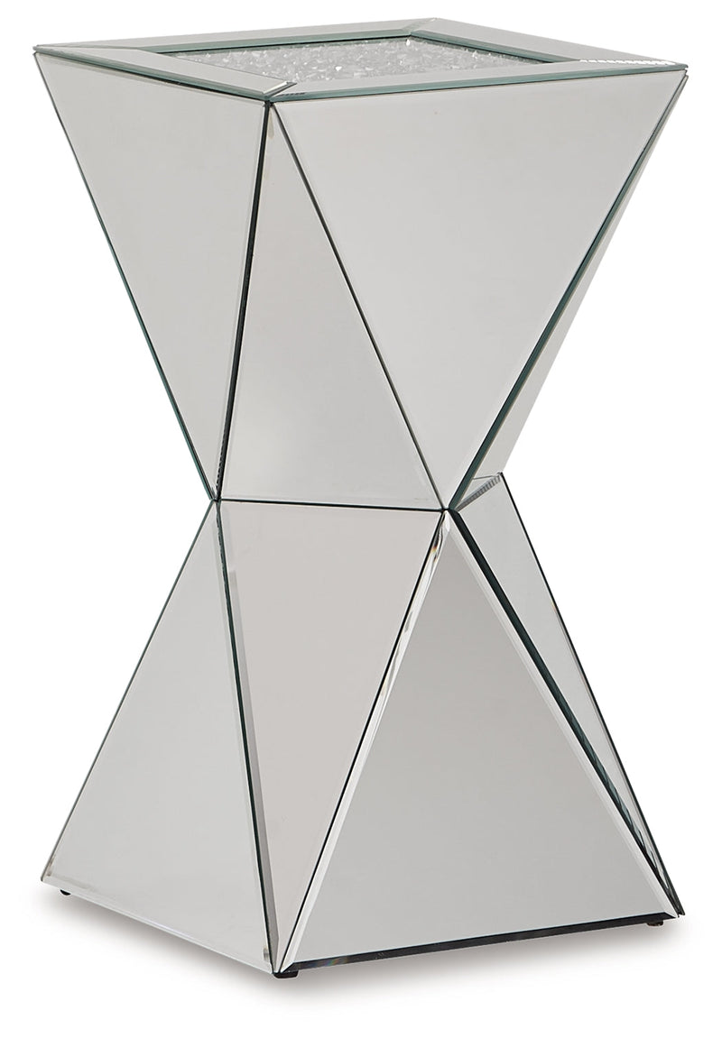 Gillrock Mirror/silver Finish Accent Table