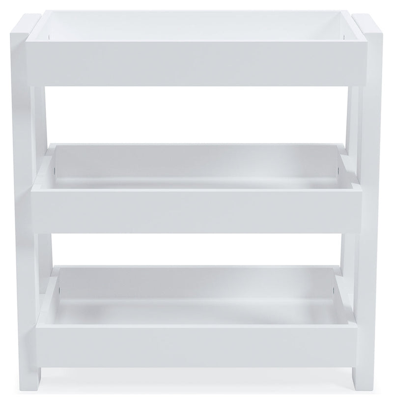 Blariden Light Tan Shelf Accent Table
