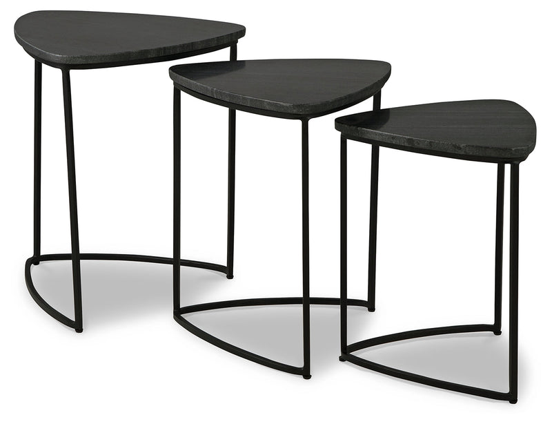 Olinmere Black Accent Table (Set Of 3)