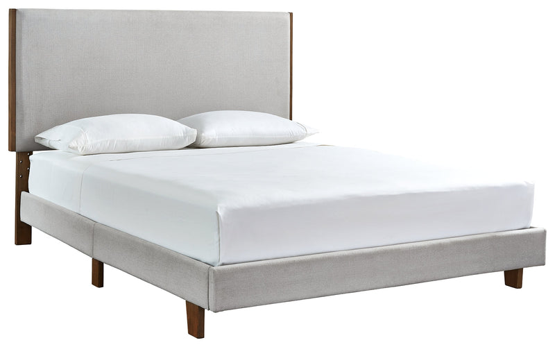 Tranhaus Beige Queen Upholstered Bed