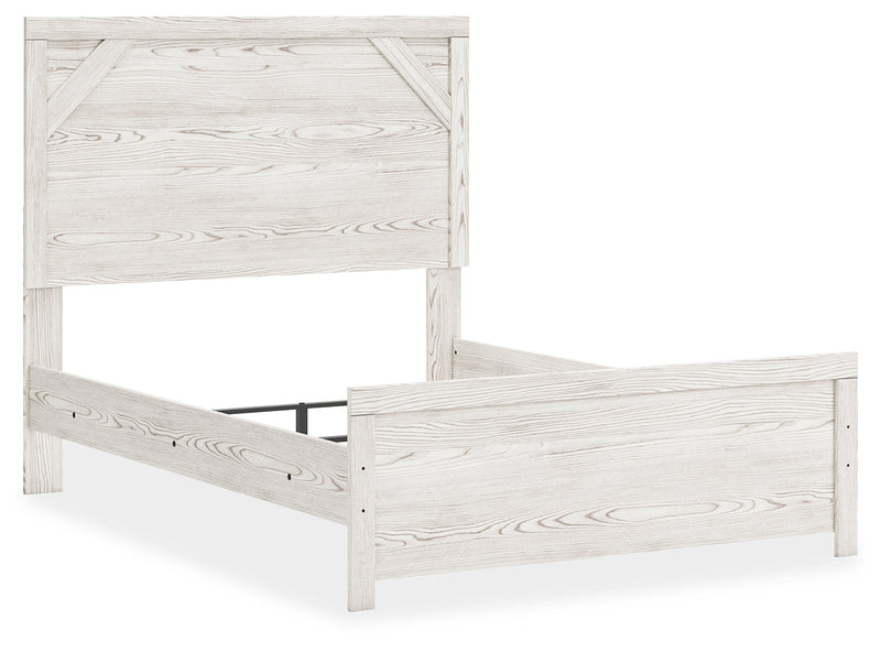Gerridan White/Gray Full Panel Bed