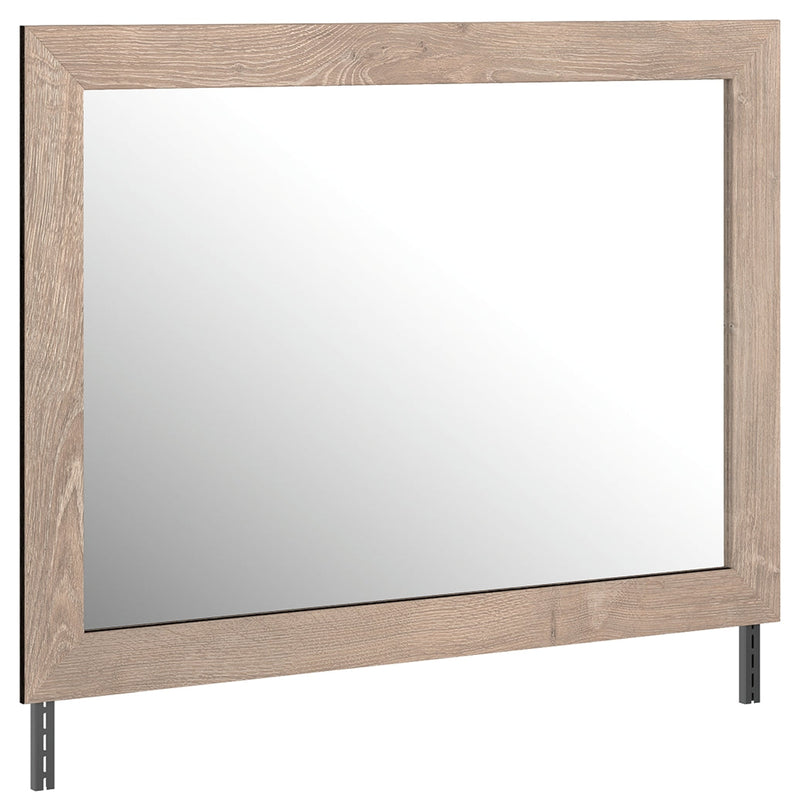 Senniberg Light Brown/white Dresser And Mirror