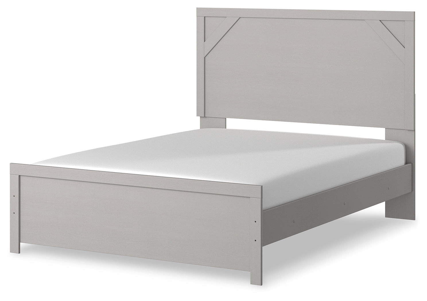 Cottonburg Light Gray/white Queen Panel Bed