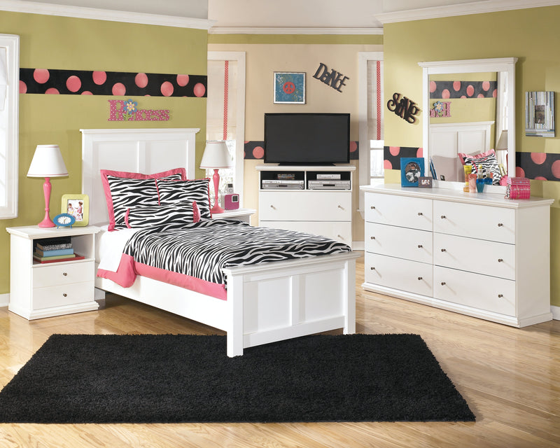 Bostwick Shoals White Twin Panel Bed