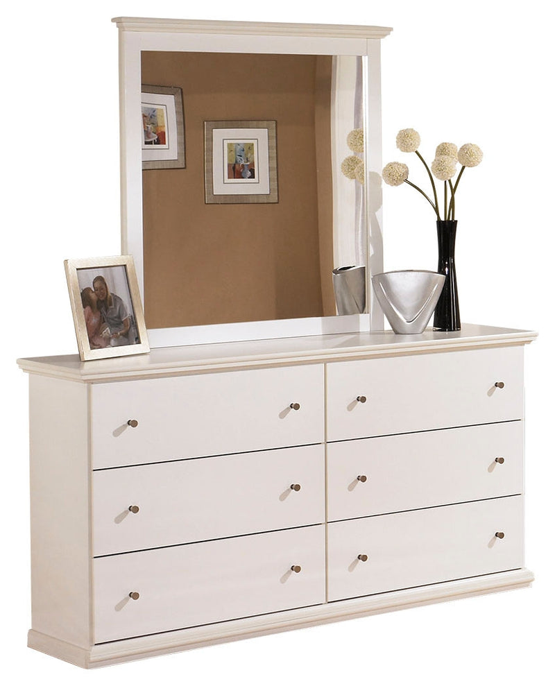Bostwick Shoals White Dresser And Mirror