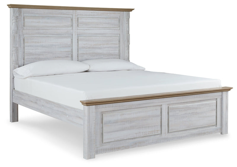 Haven Bay Two-tone King Panel Bed