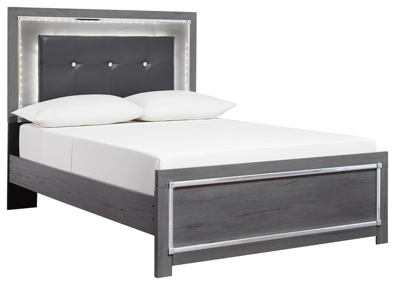 Lodanna Gray Full Panel Bed