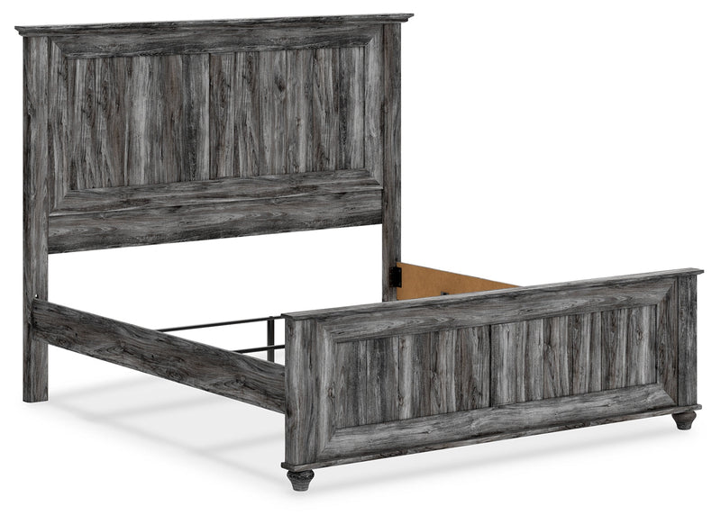 Thyven Gray King Panel Bed