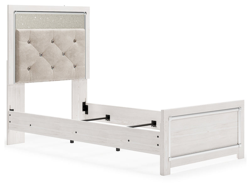 Altyra White Twin Panel Bed