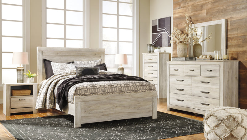Bellaby Whitewash Queen Panel Bed