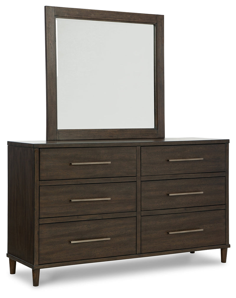 Wittland Brown Dresser And Mirror