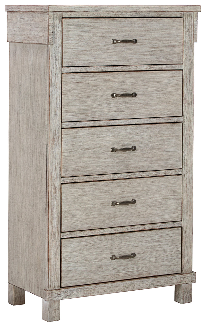 Hollentown Whitewash Chest Of Drawers