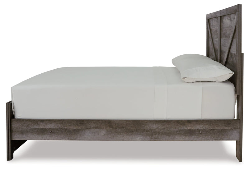Wynnlow Gray Full Crossbuck Panel Bed