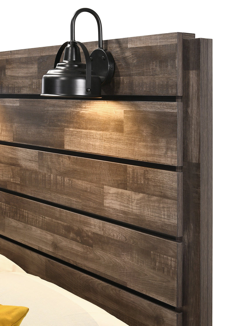 Carter Brown Classic, Sleek And Modern Wood Full Platform Bed