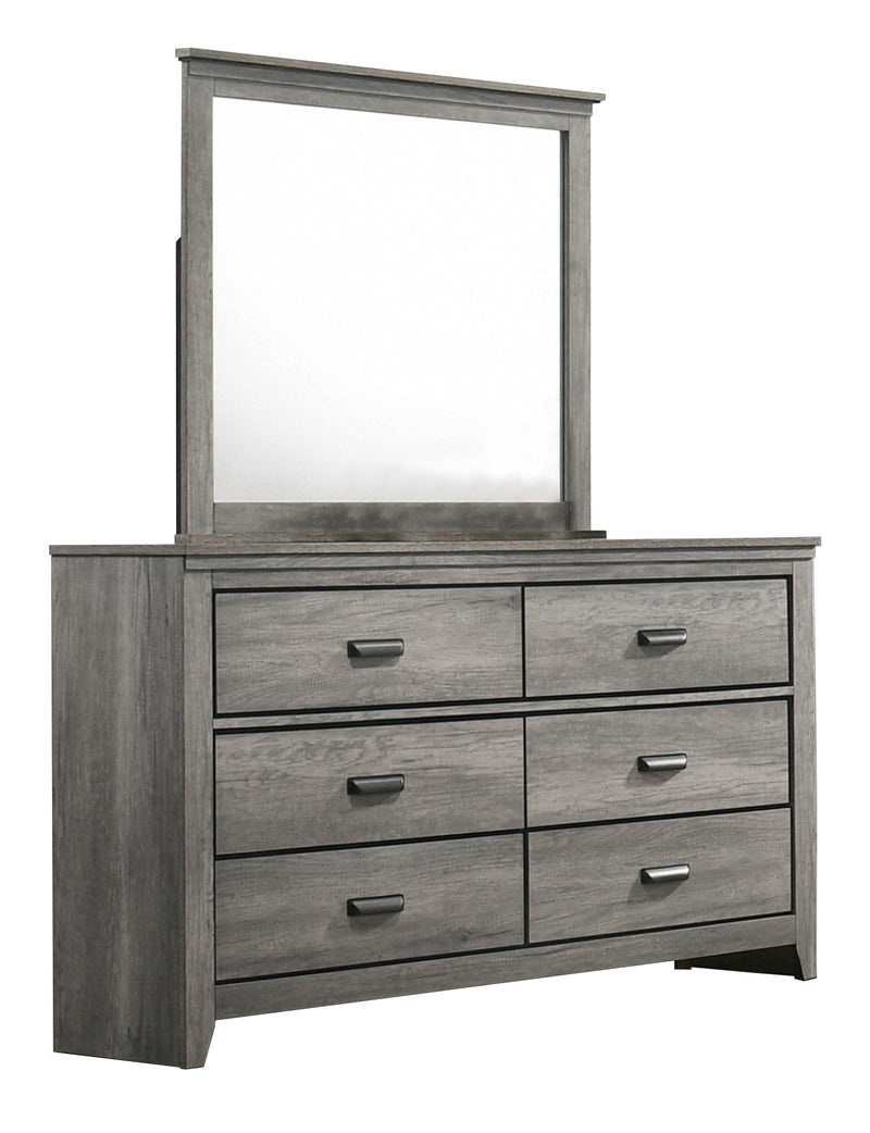 Carter Chest Gray, Transitional Modern Wood, 5 Drawers