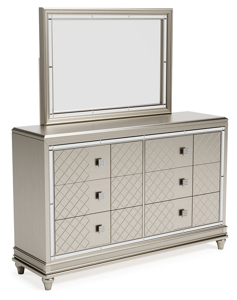 Chevanna Platinum Dresser And Mirror
