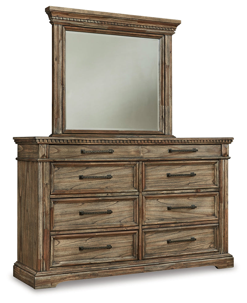 Markenburg Brown Dresser And Mirror