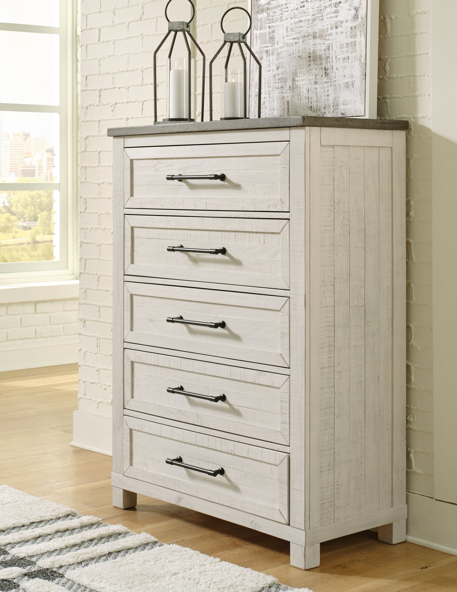 Brewgan Two-tone Chest Of Drawers