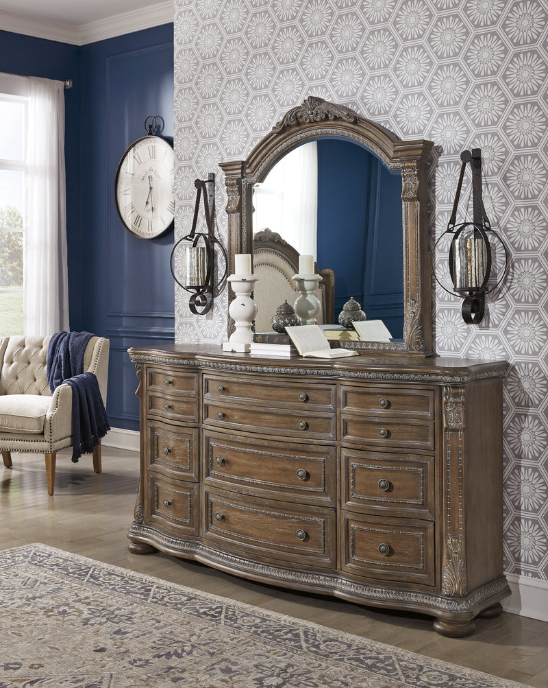 Charmond Brown Dresser And Mirror
