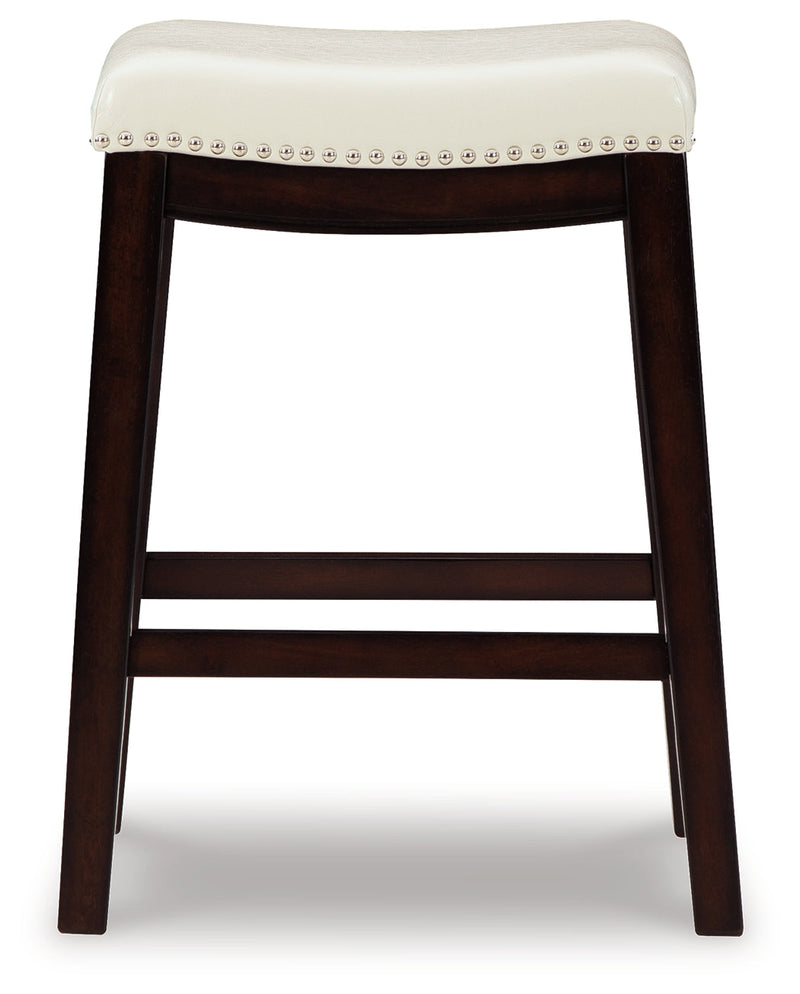 Lemante Ivory/brown Counter Height Bar Stool
