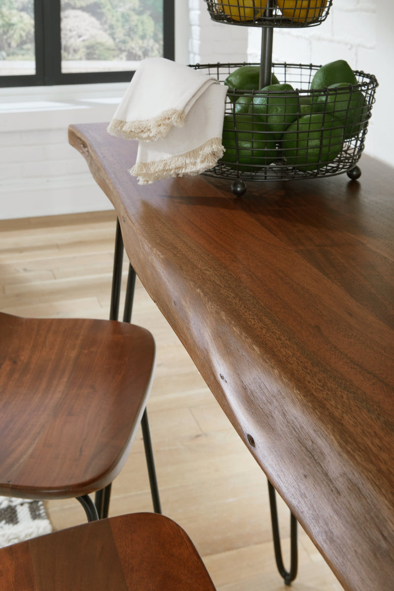 Wilinruck Brown/Black Counter Height Dining Table