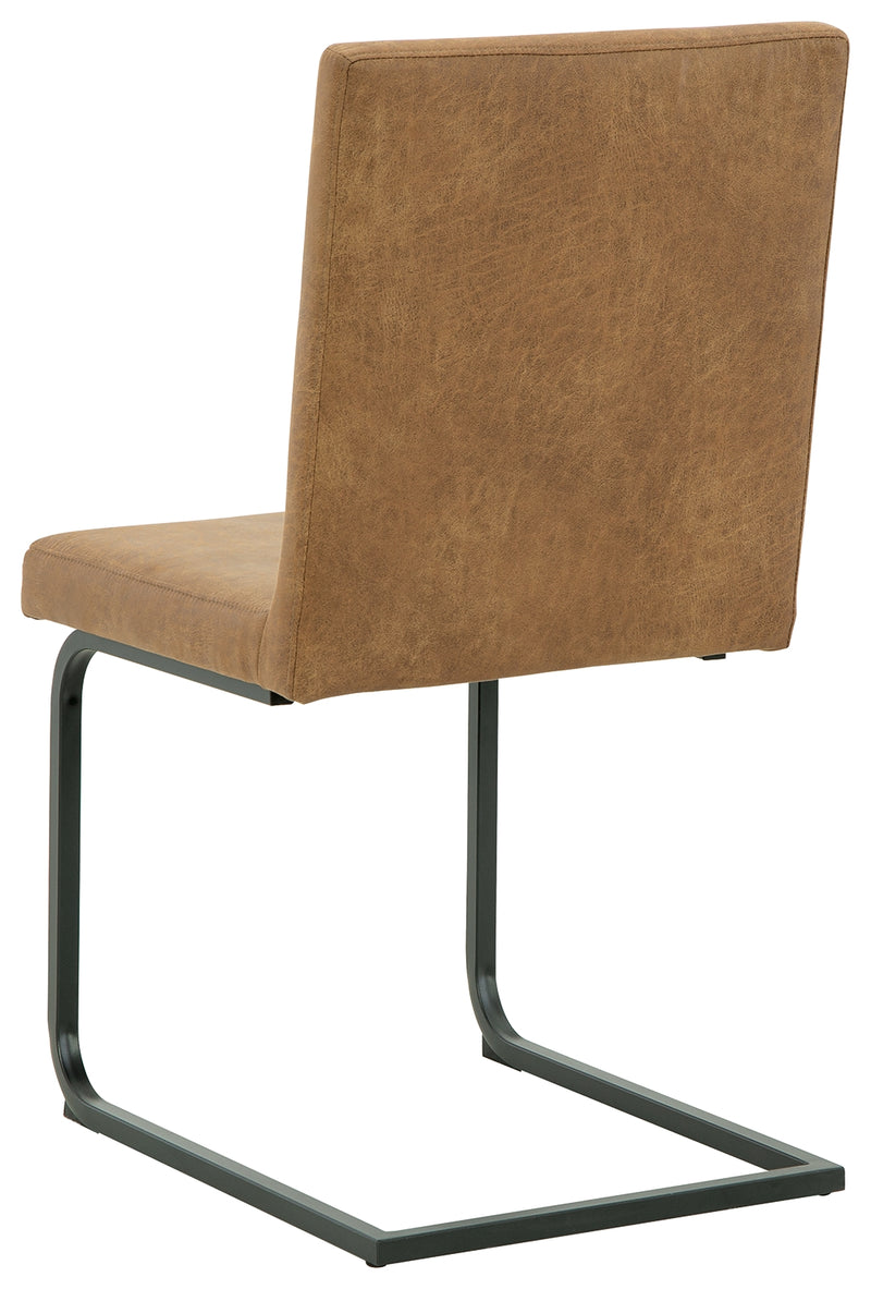 Strumford Caramel/black Dining Chair