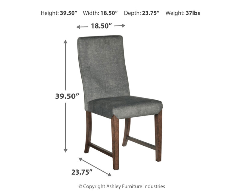 Raehurst Gray/brown Dining Chair