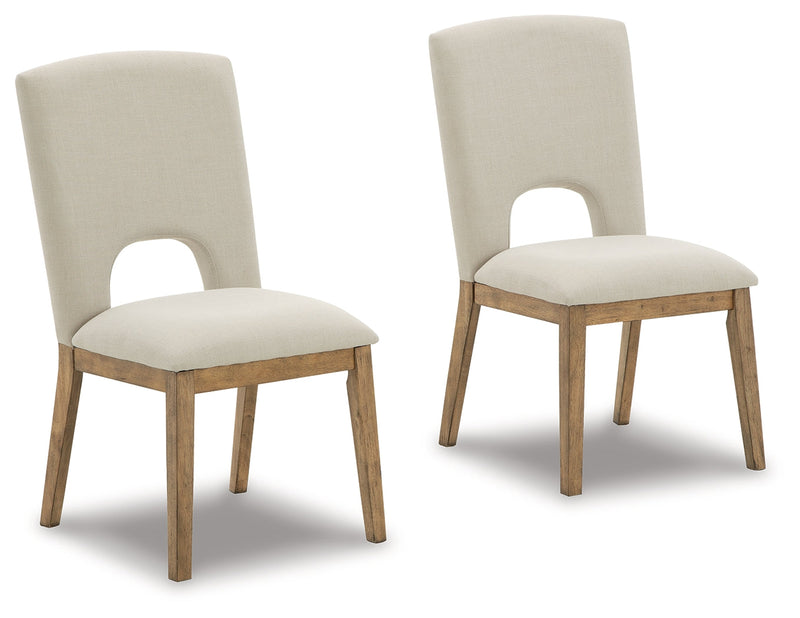 Dakmore Linen/brown Dining Chair