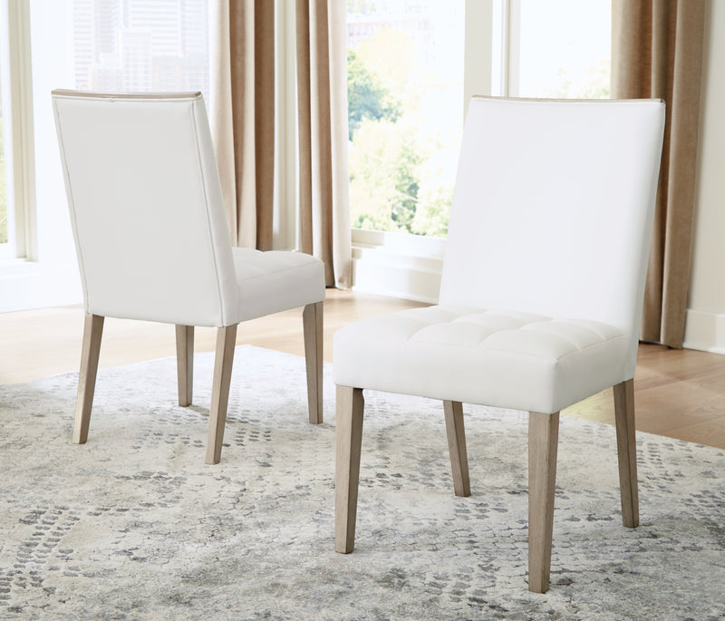 Wendora Bisque/white Dining Chair