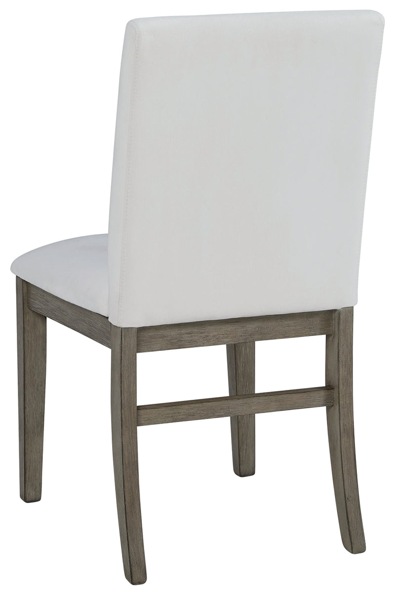 Anibecca Gray/off White Dining Chair