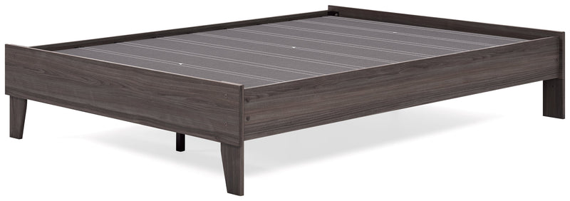 Brymont Dark Gray Full Platform Bed
