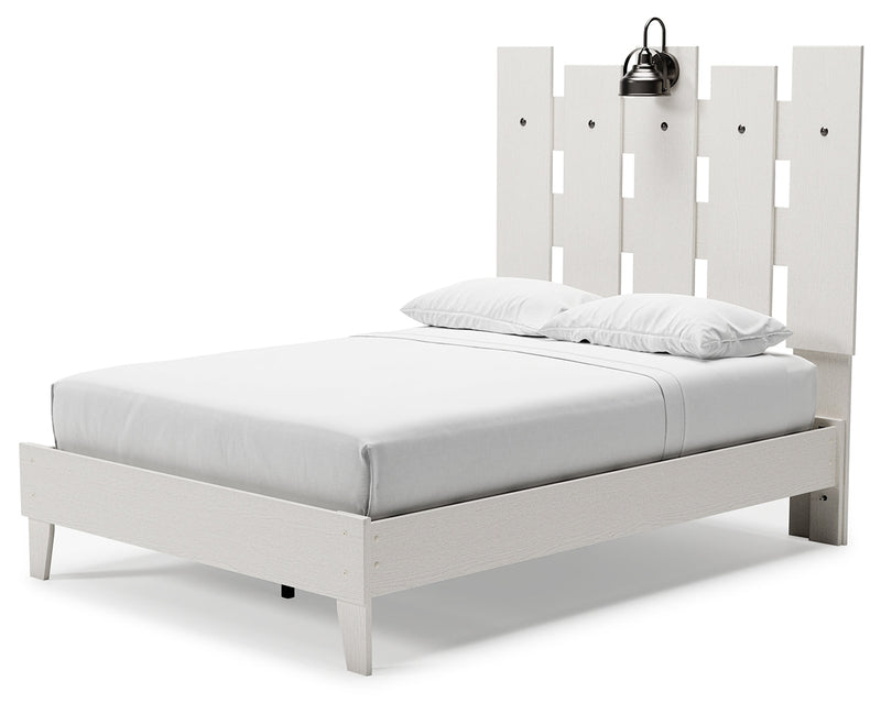 Vaibryn Two-tone Full Panel Platform Bed