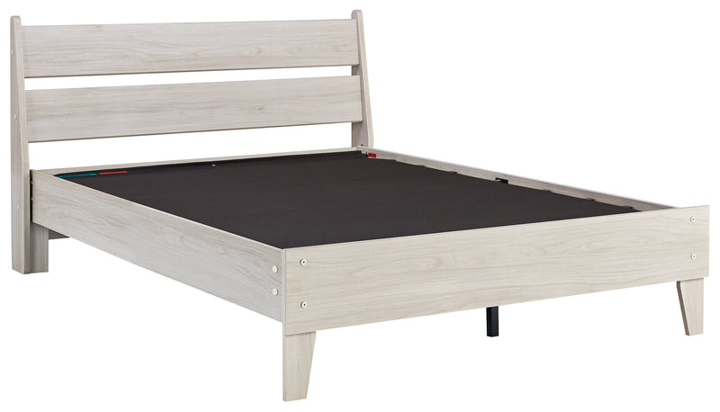 Socalle Natural Full Panel Platform Bed
