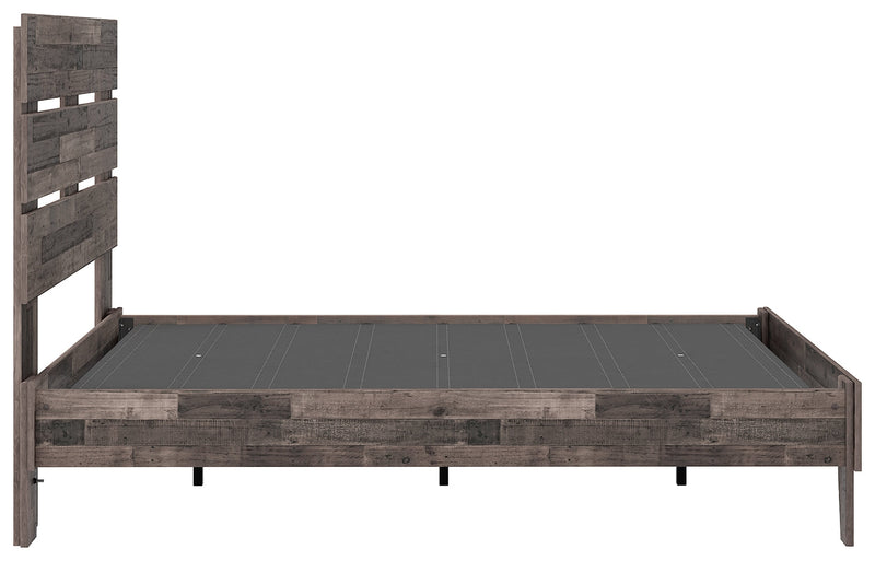 Neilsville Multi Gray Full Panel Platform Bed
