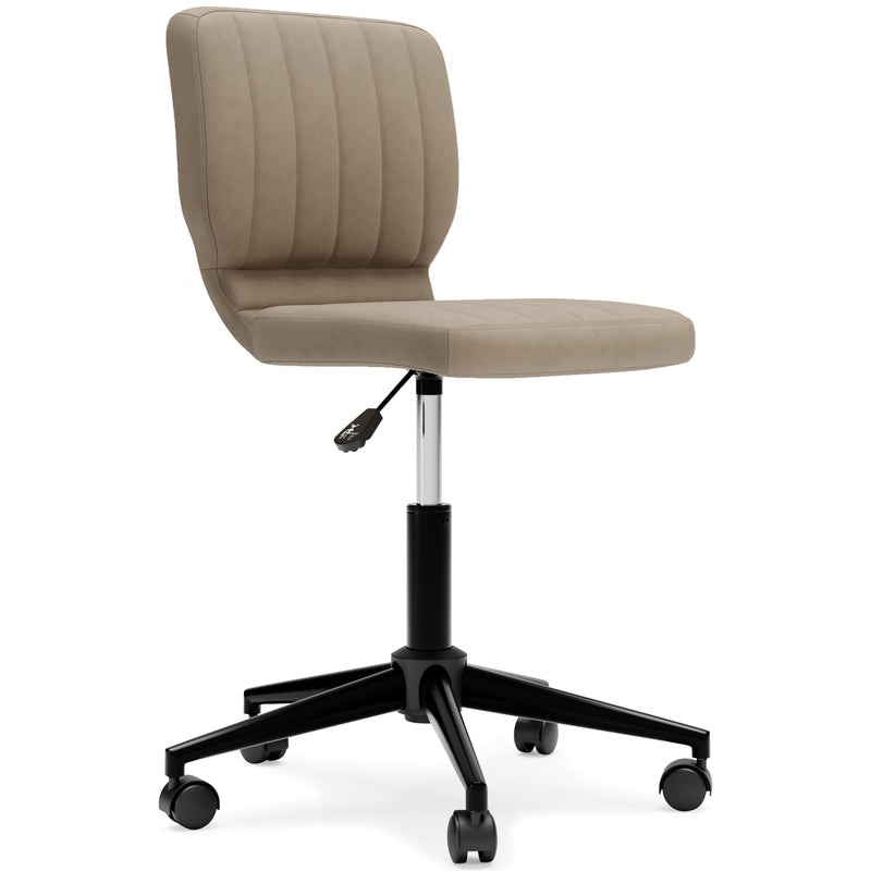 Beauenali Taupe Home Office Desk Chair