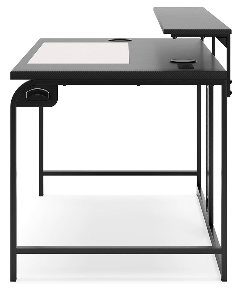 Lynxtyn Black Home Office Desk