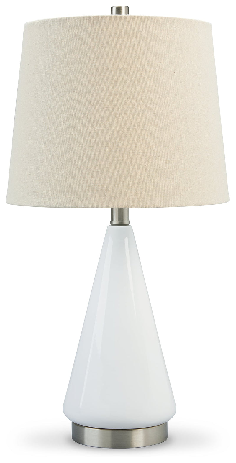 Ackson White/silver Finish Table Lamp (Set Of 2)