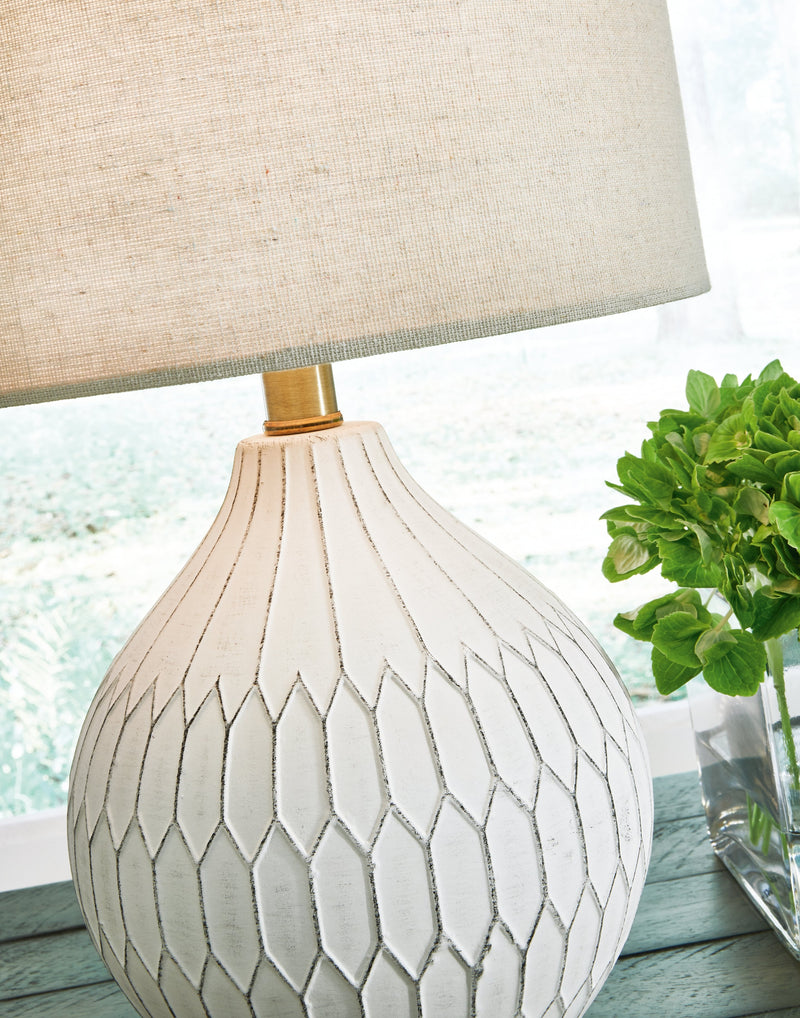 Wardmont White Table Lamp