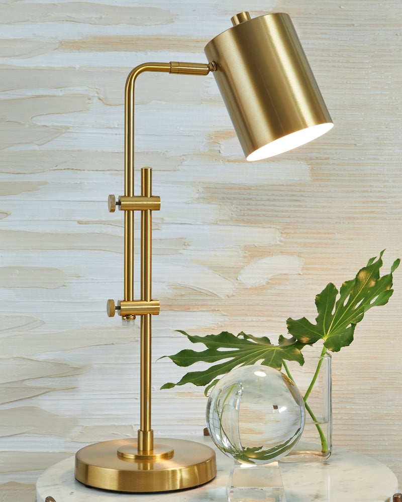 Baronvale Brass Finish Desk Lamp