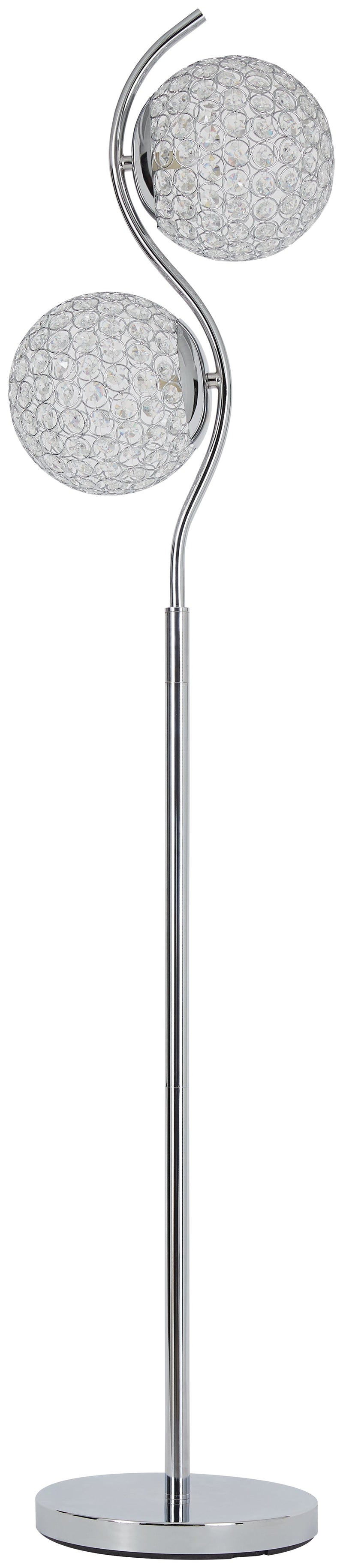 Winter Clear/silver Finish Floor Lamp