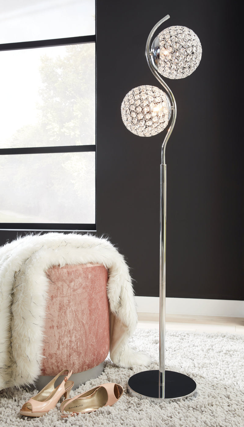 Winter Clear/silver Finish Floor Lamp