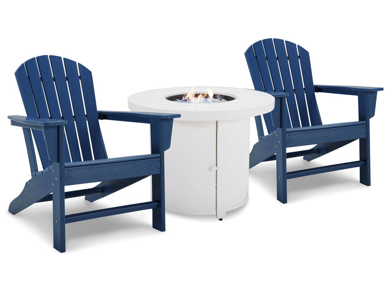 Sundown Red Treasure Fire Pit Table And 2 Chairs